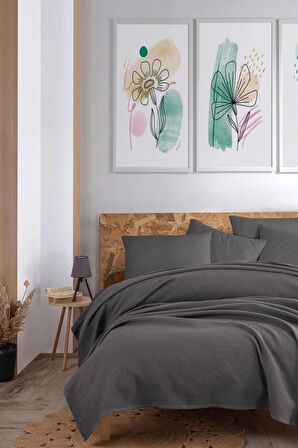 Ecocel Pike Örtü Battal MegaKing 260x230cm Karde Antrasit  