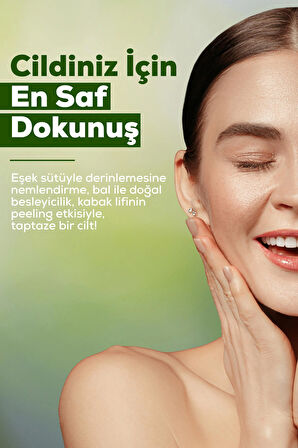 2'li Doğal Kabak Lifli Eşek Sütü ve Bal Sabunu 130g - Nemlendirici & Besleyici