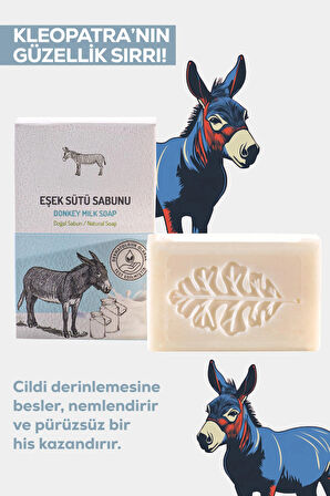 3'lü Doğal Sabun Seti – Eşek, Deve, Keçi Sütlü Sabunlar 3x100g