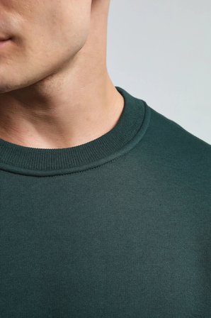 Benmanaj Erkek Beyaz Sweatshirt - Yeşil