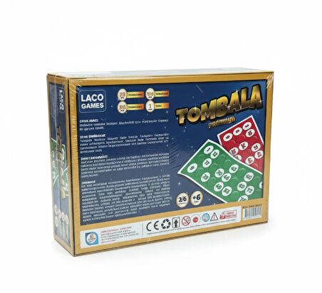 Laco Games Tombala Premium Eğlenceli Aile Oyunu