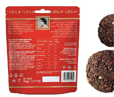 Leila Double Kakaolu Badem Kurabiyesi 90 Gr