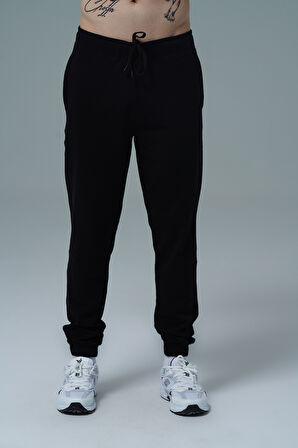 George Phoenix Daily Core - Siyah Rahat Kesim Erkek Jogger Eşofman Altı