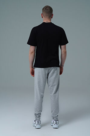 George Phoenix Daily Core - Gri Melanj Rahat Kesim Erkek Jogger Eşofman Altı