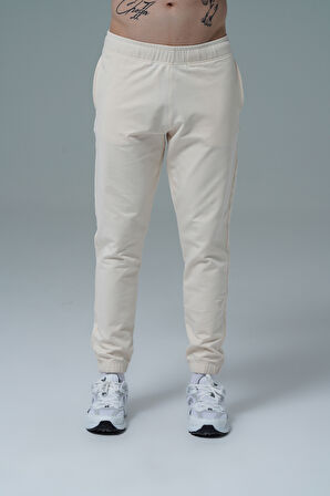 George Phoenix Daily Core - Bej Rahat Kesim Erkek Jogger Eşofman Altı