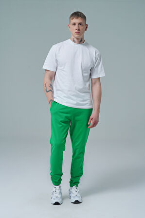 George Phoenix Daily Core - Yeşil Rahat Kesim Erkek Jogger Eşofman Altı