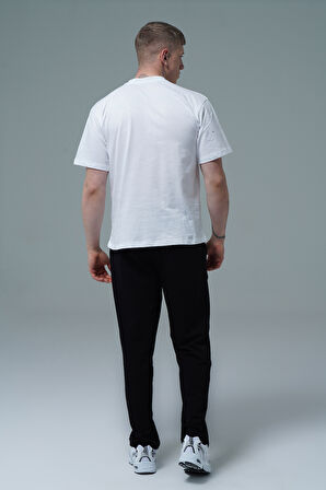 George Phoenix Daily Core - Siyah Rahat Kesim Erkek Boru Paça Eşofman Altı