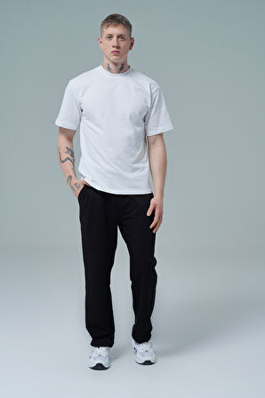 George Phoenix Daily Core - Siyah Rahat Kesim Erkek Boru Paça Eşofman Altı