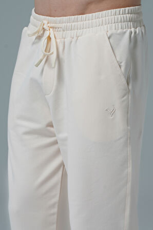 George Phoenix Daily Core - Bej Rahat Kesim Erkek Boru Paça Eşofman Altı