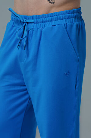 George Phoenix Daily Core - Mavi Rahat Kesim Erkek Boru Paça Eşofman Altı