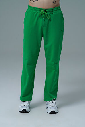 George Phoenix Daily Core - Yeşil Rahat Kesim Erkek Boru Paça Eşofman Altı