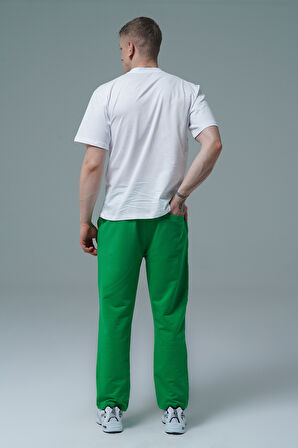 George Phoenix Daily Core - Yeşil Rahat Kesim Erkek Boru Paça Eşofman Altı