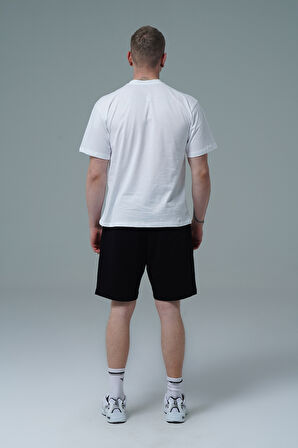 George Phoenix Daily Core - Siyah Rahat Kesim Pamuklu Erkek Spor Şortu