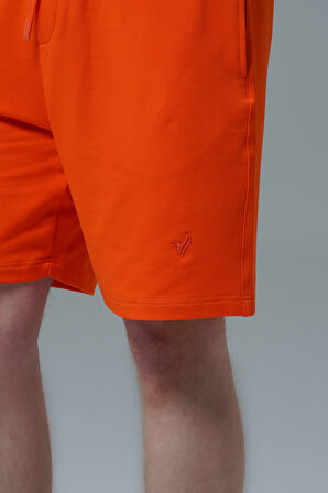 George Phoenix Daily Core - Turuncu Rahat Kesim Pamuklu Erkek Spor Şortu