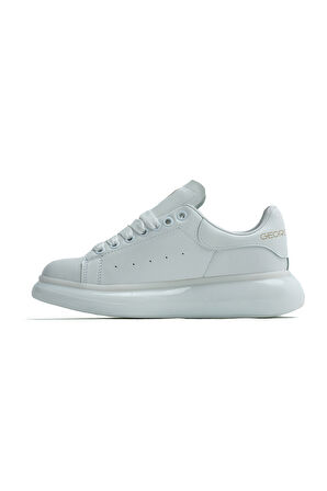 OLD LONDON Beyaz Gold Unisex Sneakers Spor Ayakkabı