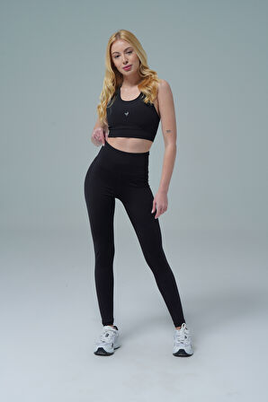 George Phoenix Aero Motion - Siyah Yüksek Bel Push-Up Toparlayıcı Tayt