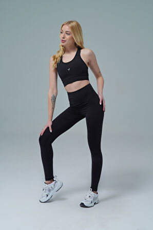George Phoenix Aero Motion - Siyah Yüksek Bel Push-Up Toparlayıcı Tayt