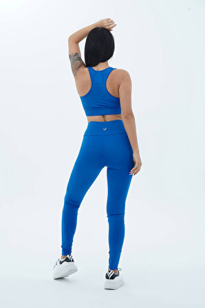 George Phoenix Aero Motion - Mavi Yüksek Bel Push-Up Toparlayıcı Tayt