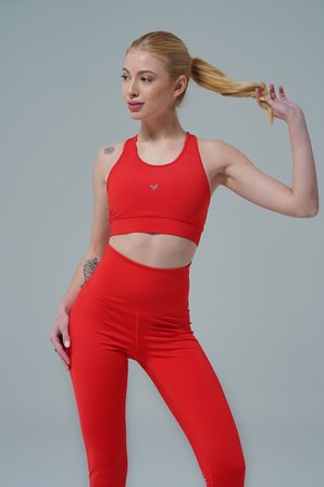 George Phoenix Aero Motion - Kırmızı Yüksek Bel Push-Up Toparlayıcı Tayt