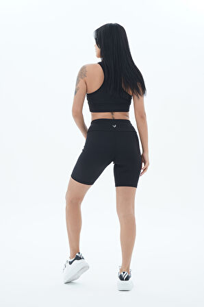 George Phoenix Aero Motion - Siyah Yüksek Bel Push-Up Toparlayıcı Bisikletçi Taytı