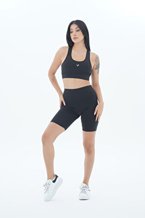 George Phoenix Aero Motion - Siyah Yüksek Bel Push-Up Toparlayıcı Bisikletçi Taytı