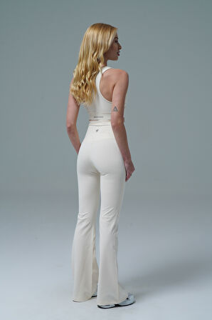 George Phoenix Aero Motion - Bej Yüksek Bel Push-Up Toparlayıcı İspanyol Paça Tayt