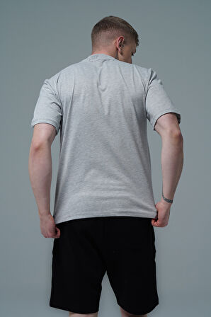 George Phoenix Pure Comfort - Gri Rahat Kesim %100 Pamuklu Basic Erkek Tişörtü