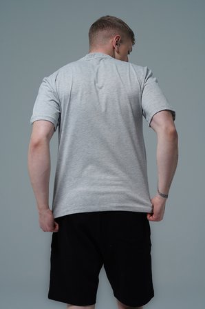 George Phoenix Pure Comfort - Gri Rahat Kesim %100 Pamuklu Basic Erkek Tişörtü