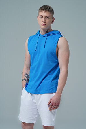 George Phoenix Pure Comfort - Mavi Rahat Kesim Kapüşonlu Erkek Spor Atleti