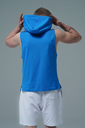 George Phoenix Pure Comfort - Mavi Rahat Kesim Kapüşonlu Erkek Spor Atleti