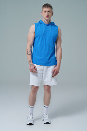 George Phoenix Pure Comfort - Mavi Rahat Kesim Kapüşonlu Erkek Spor Atleti