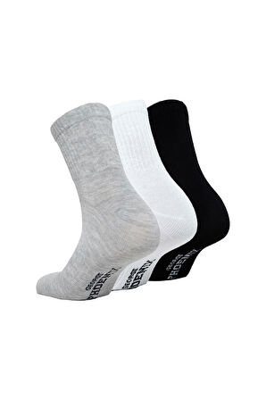 George Phoenix Cloud Socks - Kısa Konç Spor Çorap 3 Çift (Siyah-Beyaz-Gri)