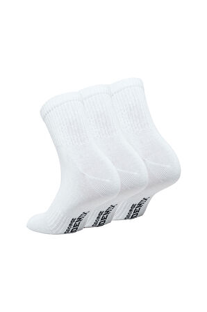 George Phoenix Cloud Socks - Kısa Konç Spor Çorap Beyaz 3 Çift