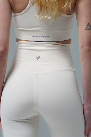 George Phoenix Aero Motion - Bej Yüksek Bel Push-Up Toparlayıcı İspanyol Paça Tayt