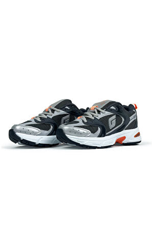 GOLDEN CARIO Gri Turuncu Unisex Sneakers Spor Ayakkabı