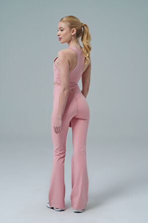 George Phoenix Aero Motion - Pudra Yüksek Bel Push-Up Toparlayıcı İspanyol Paça Tayt