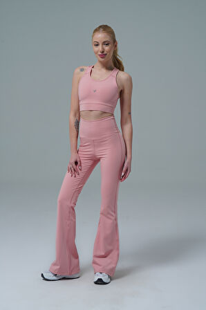 George Phoenix Aero Motion - Pudra Yüksek Bel Push-Up Toparlayıcı İspanyol Paça Tayt