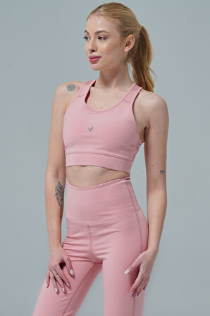 George Phoenix George Phoenix Aero Motion - Pudra Geniş Askılı Kaplı ve Destekli Spor Sütyeni