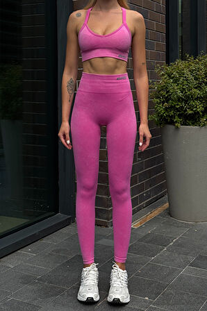 George Phoenix Prime FIT - Pudra Çapraz Askılı Destekli Seamless Bra Sporcu Sütyeni