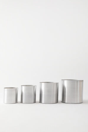 Metal Saksı 4'lü Set