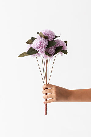 Yapay Kasımpatı Çiçeği Lila 40 Cm 7 Dal