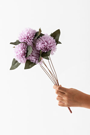 Yapay Kasımpatı Çiçeği Lila 40 Cm 7 Dal