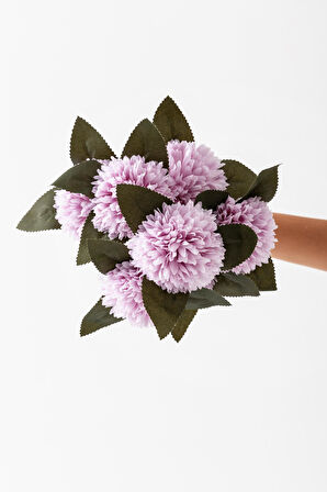 Yapay Kasımpatı Çiçeği Lila 40 Cm 7 Dal