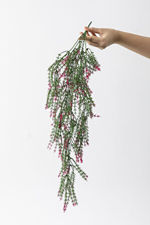 Yapay Ot Sarmaşık Pembe Yeşil Uv Korumalı 80 Cm 5 Dal