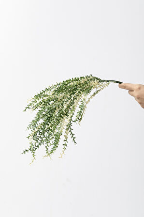 Yapay Cipso Demeti Yeşil Krem 50 Cm 7 Dal(Uv)