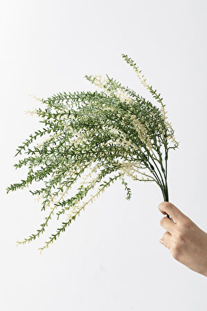 Yapay Cipso Demeti Yeşil Krem 50 Cm 7 Dal(Uv)