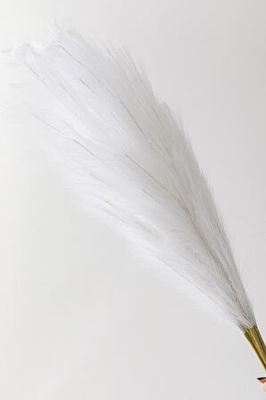 Yapay Pampas 100 Cm Tek Dal Beyaz 5'li