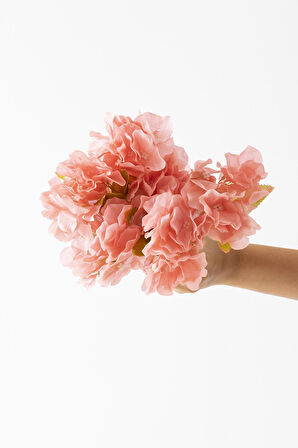 Yapay Ortanca Çiçeği 35 Cm 7 Dal Pembe