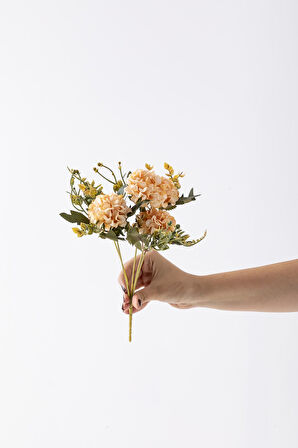 Yapay Ortanca Çiçeği 30 Cm 5 Dal Yavruağzı