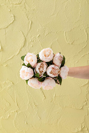 Yapay Şakayık Demeti Pembe 35 Cm 9 Dal